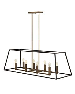 Medium Eight Light Open Frame Linear