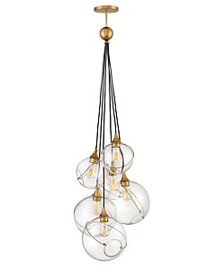 Medium Six Light Multi Tier Chandelier