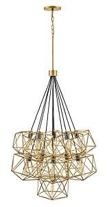 Medium Eleven Light Multi Tier Chandelier