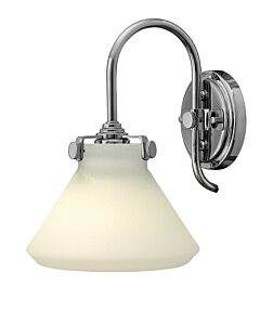 Small Retro Glass Single Light Sconce