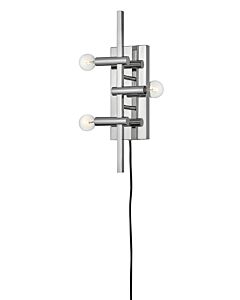 Three Light Plug-in Sconce