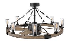 Sawyer 36" with 28" LED Smart Fandelier